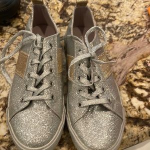 Glitter silver with gold Kendall & Kylie sneakers